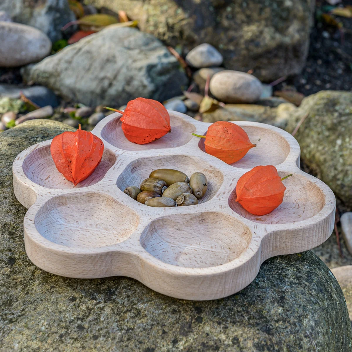 Natural Flower Tray 6 sections