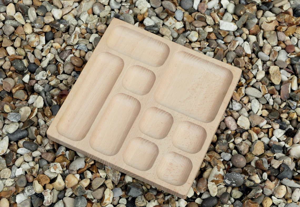 Natural Tinker Tray 9 sections - Image 2