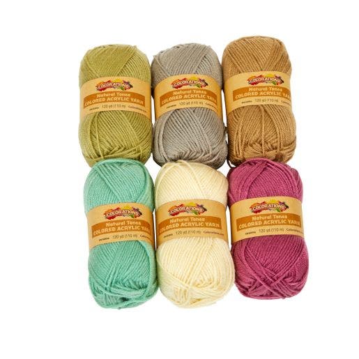 Natural Tones Acrylic Yarn 120 Yds Color - Image 2