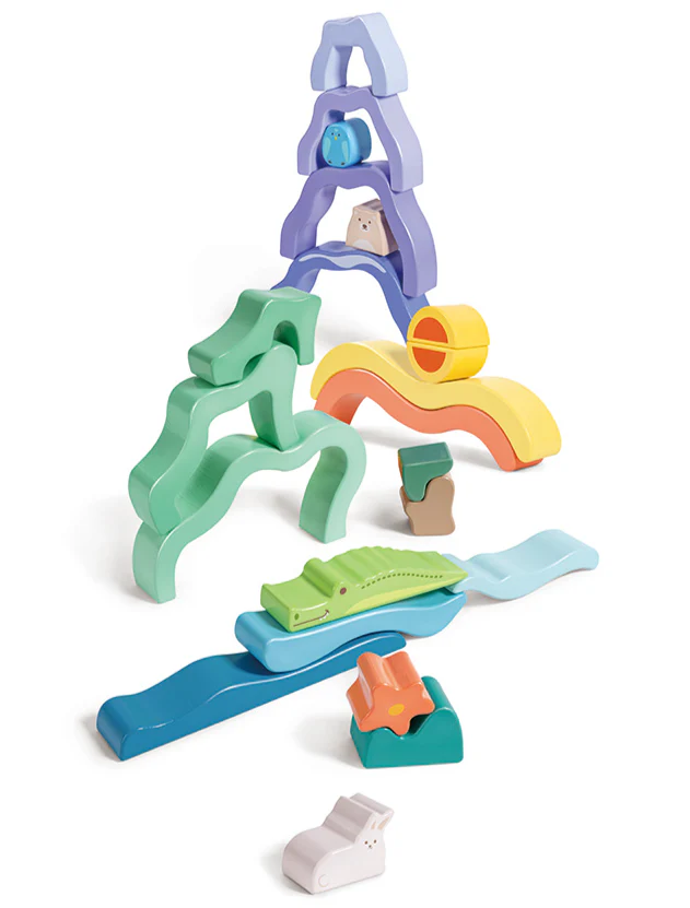 Nature Scene Stacking Blocks by Hape - Image 2