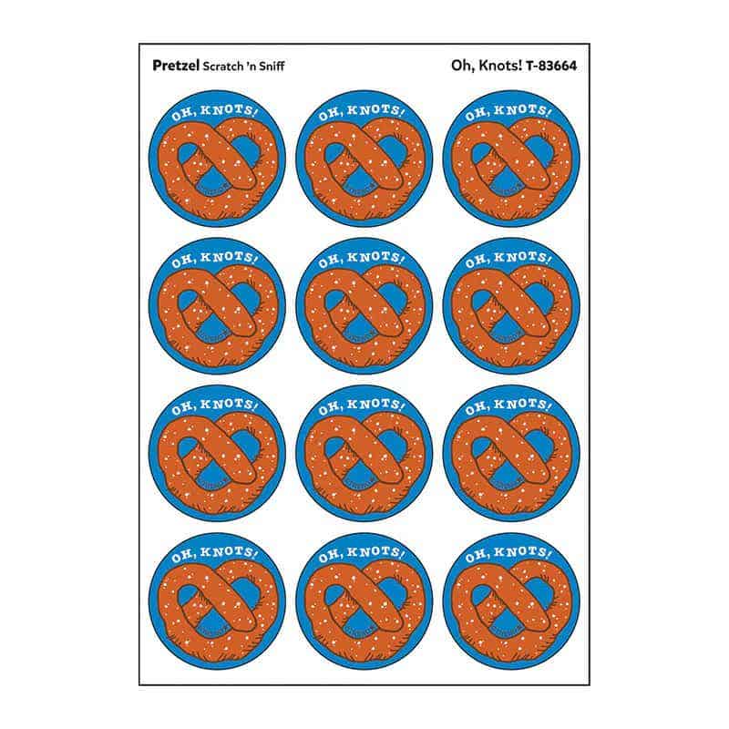Oh Knots Pretzel scent Retro Scratch n Sniff Stinky Stickers - Image 2