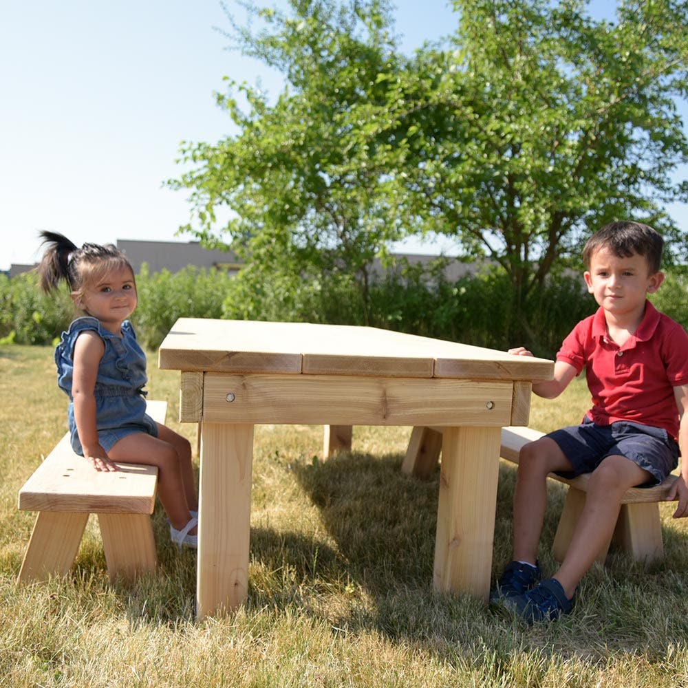 Outdoor Bench 12inch by Naturally Inspired Play - Image 3