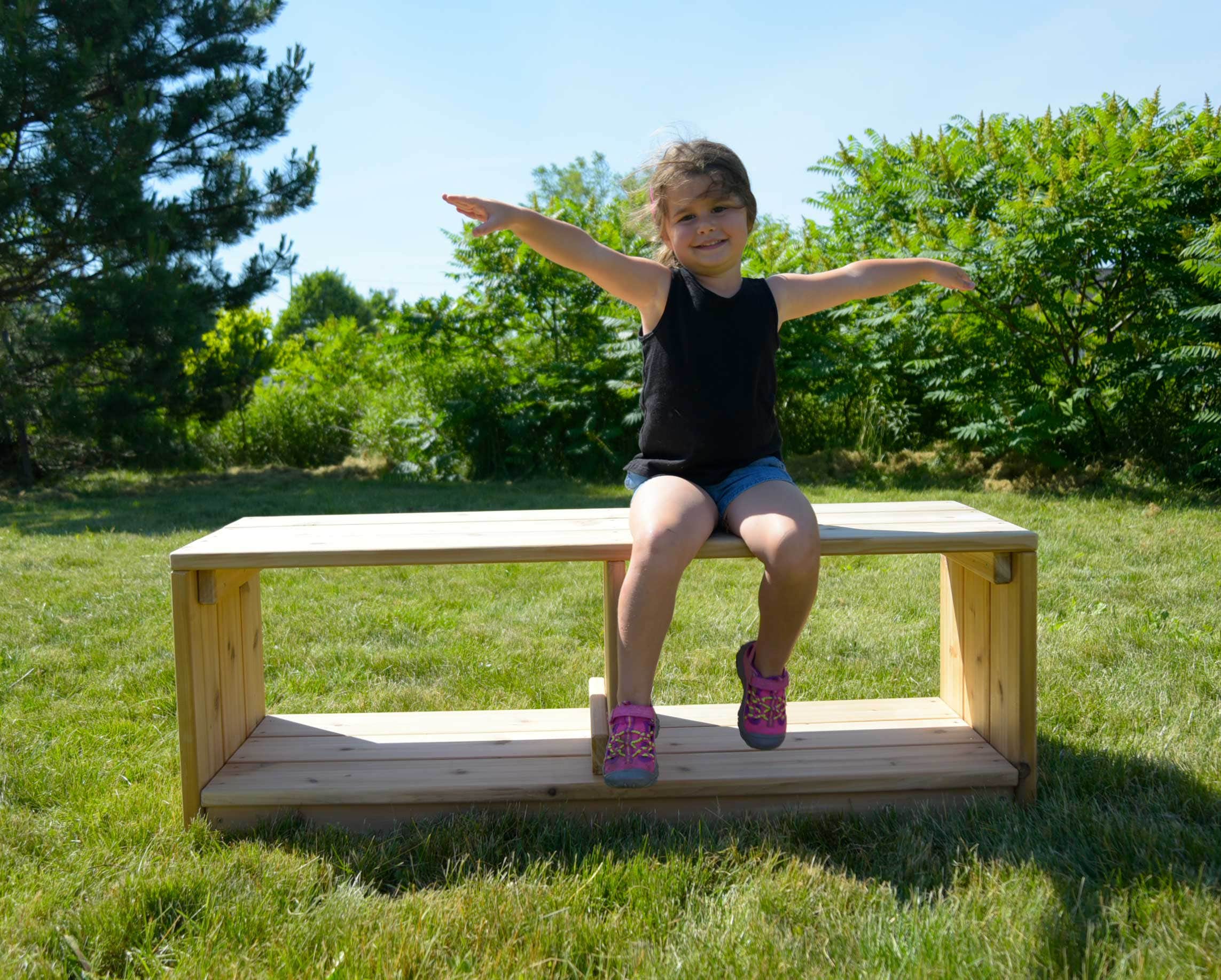 Outdoor Bench with Storage by Naturally Inspired Play - Image 2