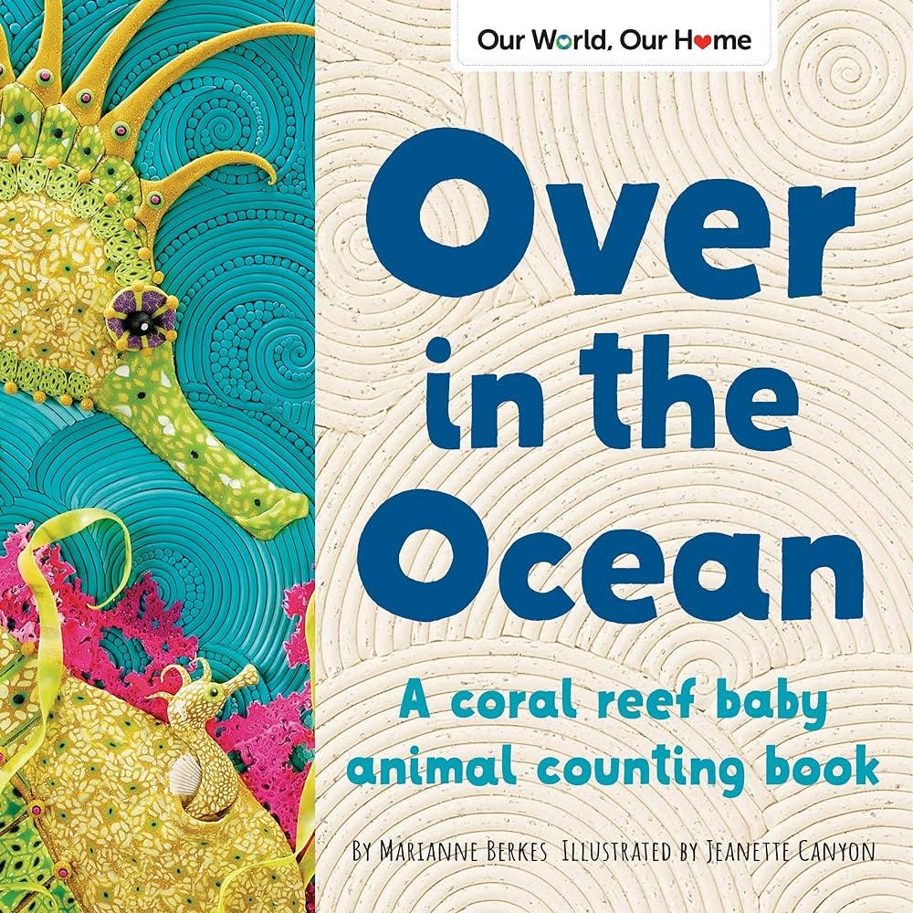 Over in the ocean in a coral reef