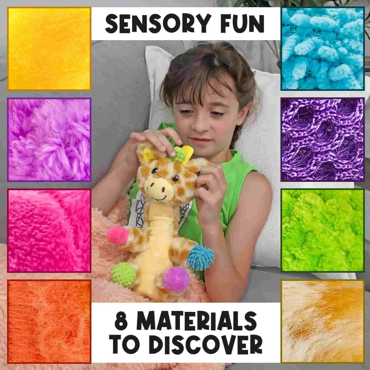 Patches The Mini Sensory Giraffe with Extendable Neck - Image 2