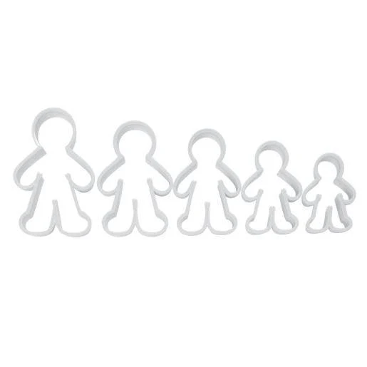 People Shape Dough Cutters Set of 5