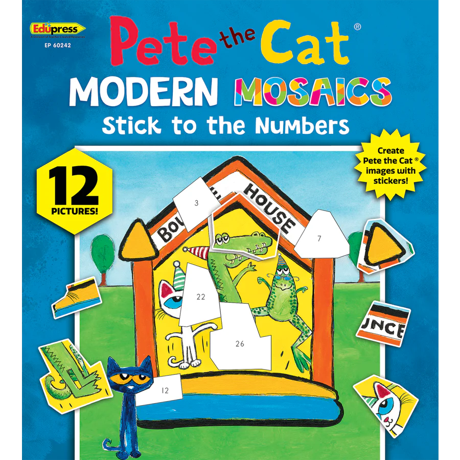 Pete the Cat Modern Mosaics Stick to the Numbers