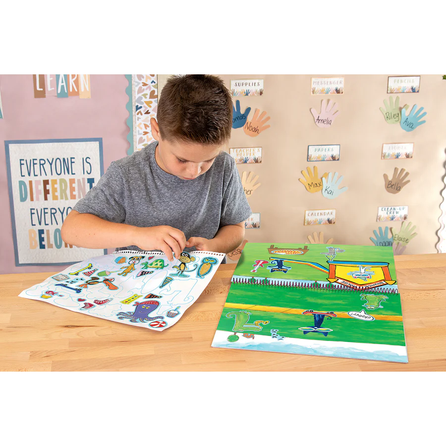 Pete the Cat Reusable Sticker Pad - Image 4