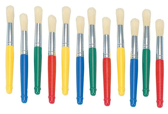 Plastic Jumbo Chubby Brushes Set of 12