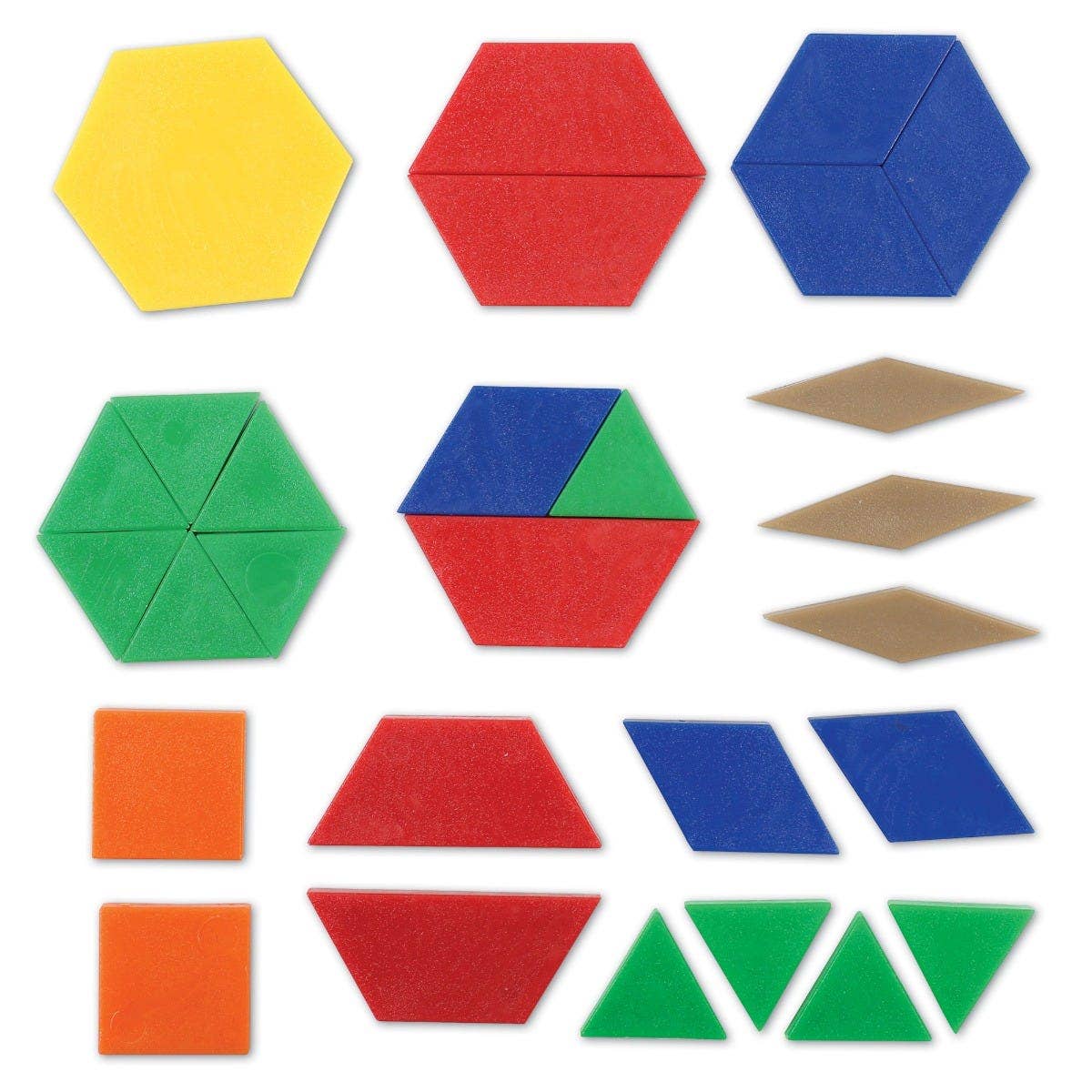 Plastic Pattern Blocks 250 pcs - Image 4