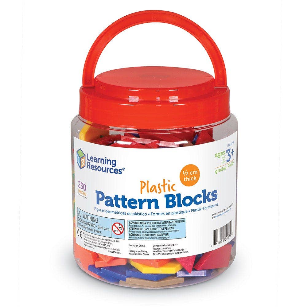 Plastic Pattern Blocks 250 pcs - Image 5