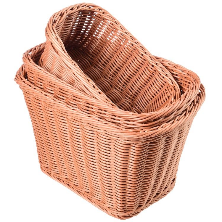 Plastic Woven Baskets Set of 3 - Image 12
