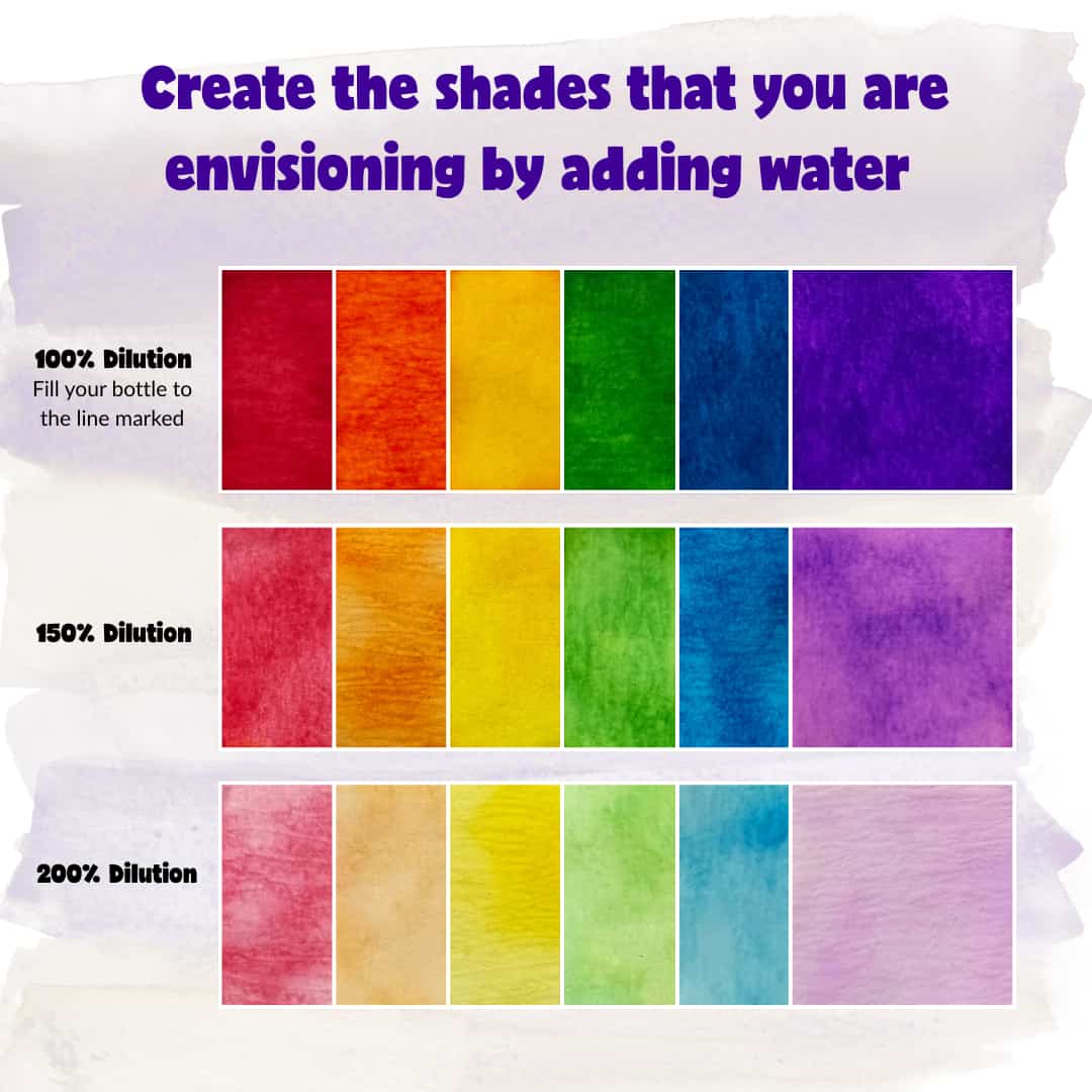Plus Water Color Diffusing Paint 6-pack - Image 2