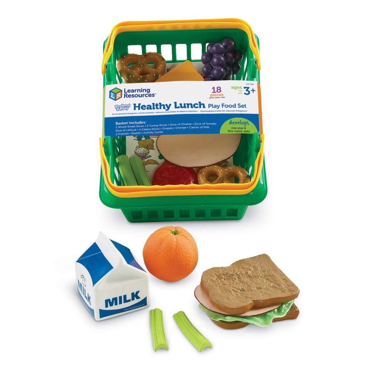 Pretend & Play Healthy Food Basket - Image 8