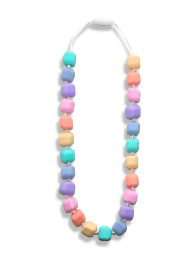Princess and the Pea Pastel Rainbow Teether Necklace