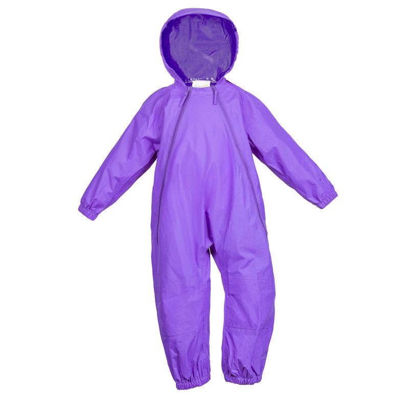 Purple Splashy One Piece Rainsuit Size 18/24 months