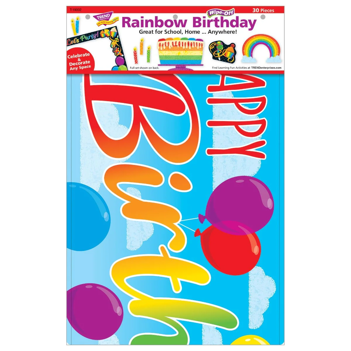 Rainbow Birthday Learning Set - Image 2