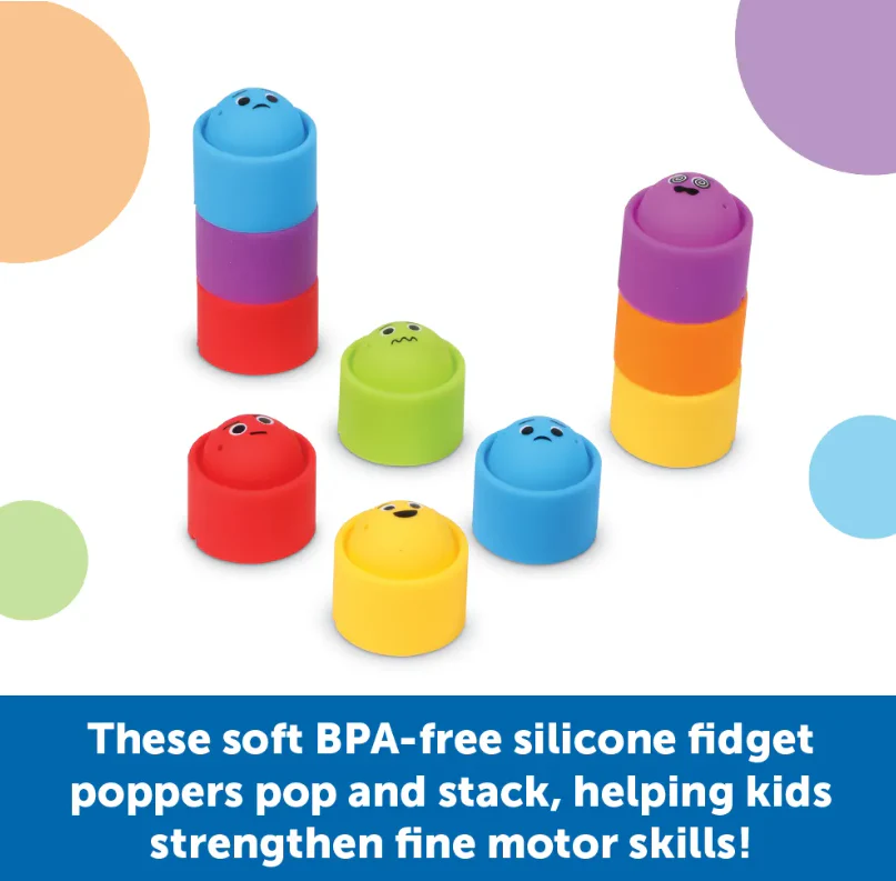 Rainbow Emotions Fidget Poppers Classroom Set - Image 2