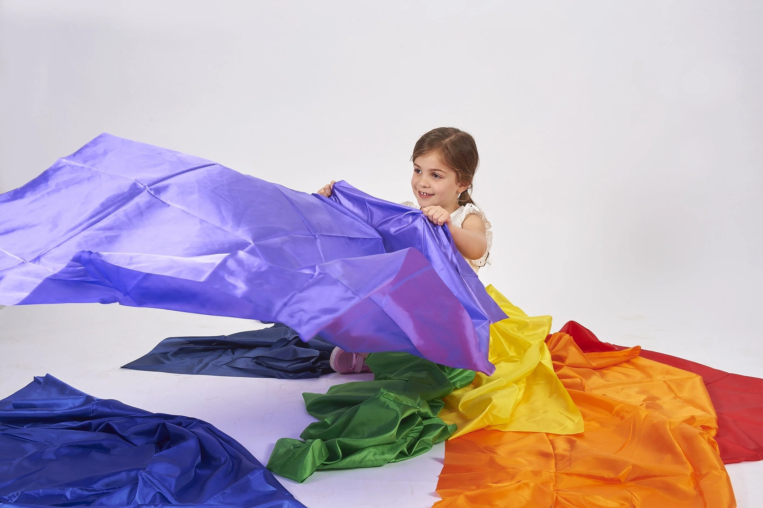 Rainbow Fabric Pack of 7 1m x 145cm - Image 2