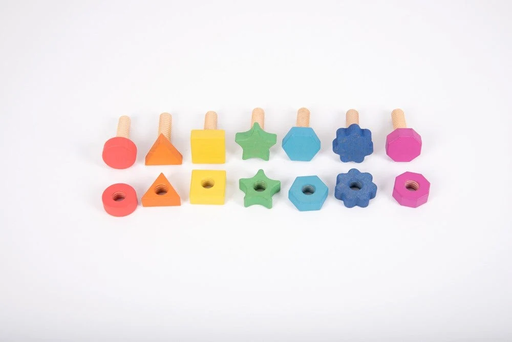 Rainbow Wooden Nuts & Bolts - Image 6