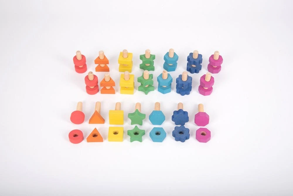 Rainbow Wooden Nuts & Bolts - Image 7