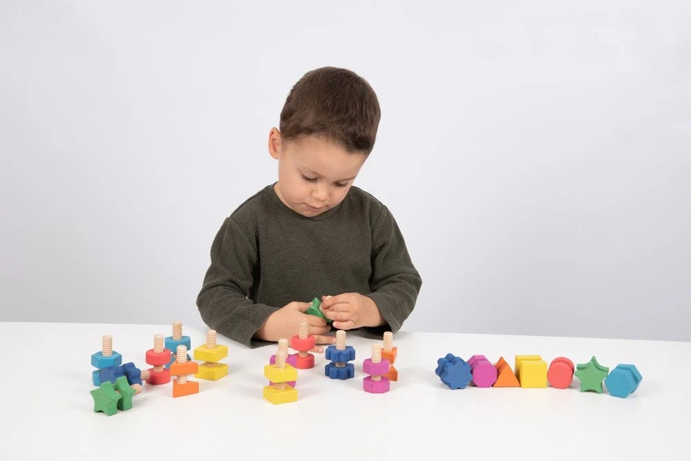 Rainbow Wooden Nuts & Bolts - Image 9