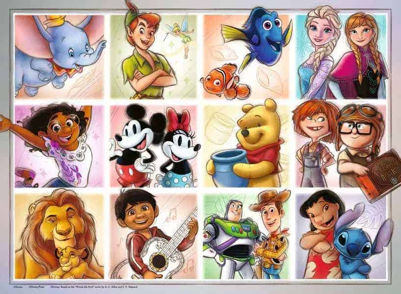 Ravensburger Disney Multicharacter 100 piece Puzzle - Image 2