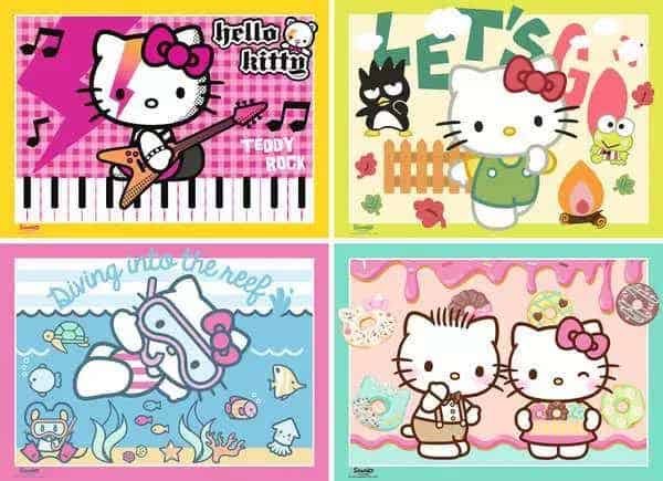Ravensburger Hello Kitty Bumper Pack 4x100 piece Puzzles - Image 2