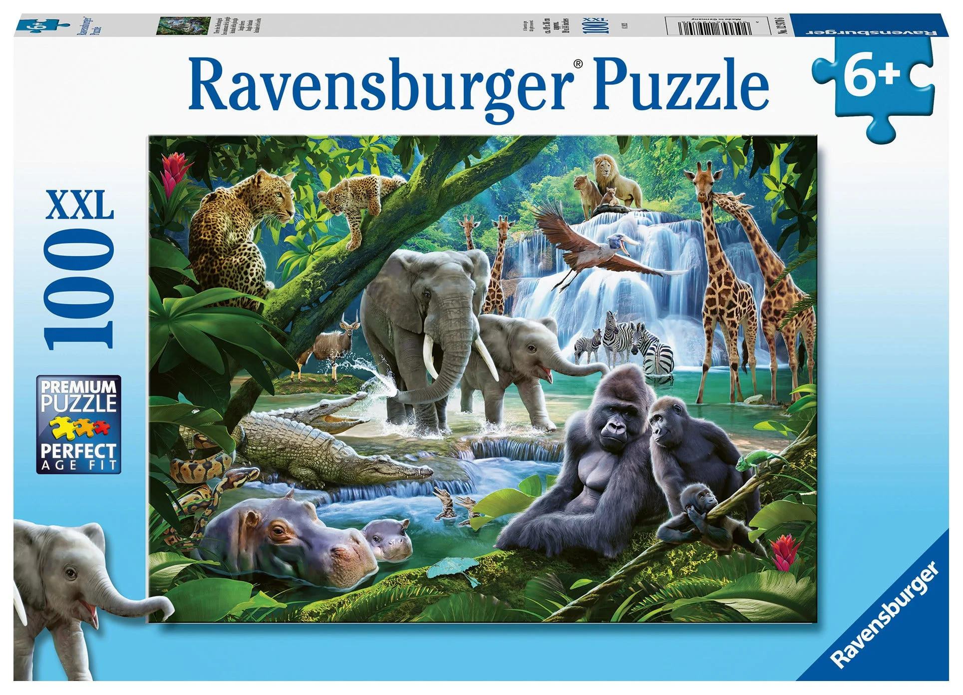 Ravensburger Jungle Animals 100 pc Puzzle - Image 2