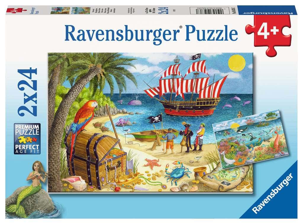Ravensburger Pirates and Mermaids 2x24 piece Puzzle
