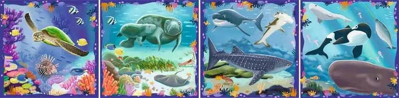 Ravensburger Puzzle Up Ocean Life 64/72/81/90 piece - Image 3