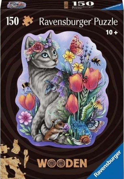 Ravensburger WOOD Lovely Cat 150 piece Puzzle - Image 2