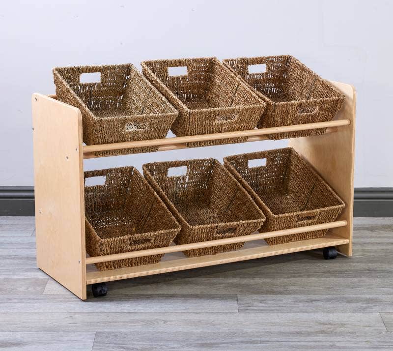 Rookie Range Open Mobile Basket Shelf - Image 2