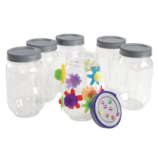 Safe Plastic Mason Jar Set Of 6 - Image 2