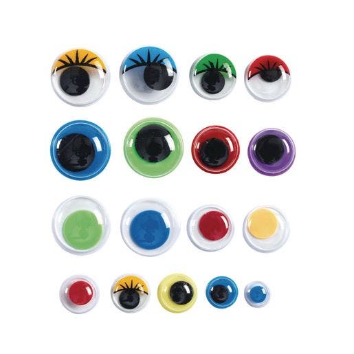 Self-Adhesive Color Wiggly Eyes 1000 pcs - Image 3