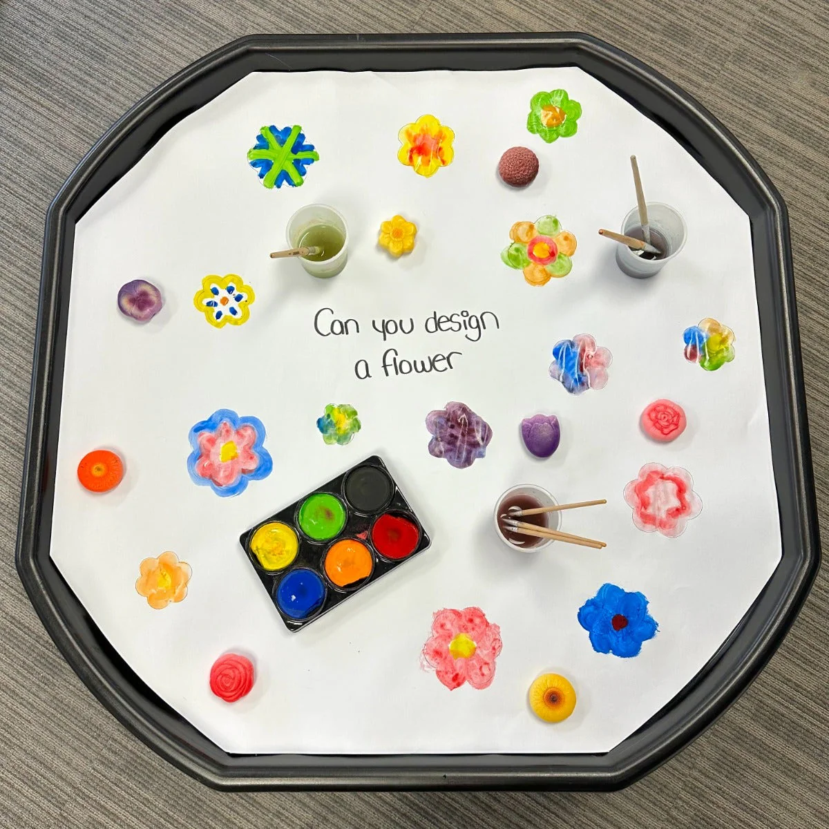 Sensory Play Flowers Stones - Image 5