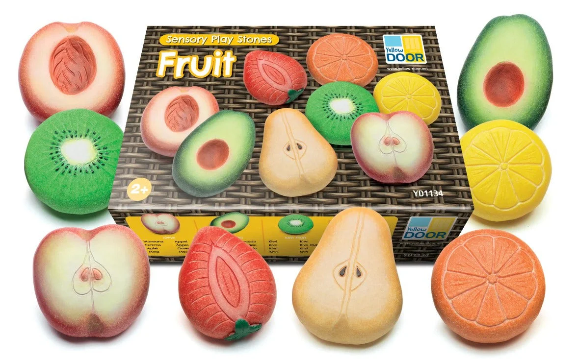 Sensory Play Stones Fruit - Image 6