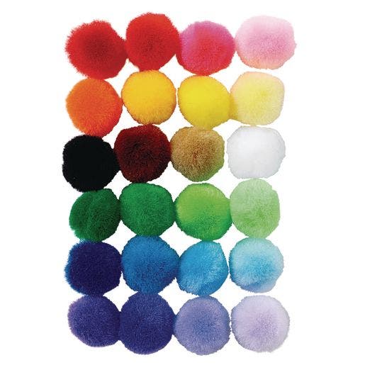 Shades Of Color Poms Set of 6 - Image 2