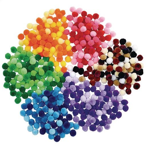 Shades Of Color Poms Set of 6 - Image 3