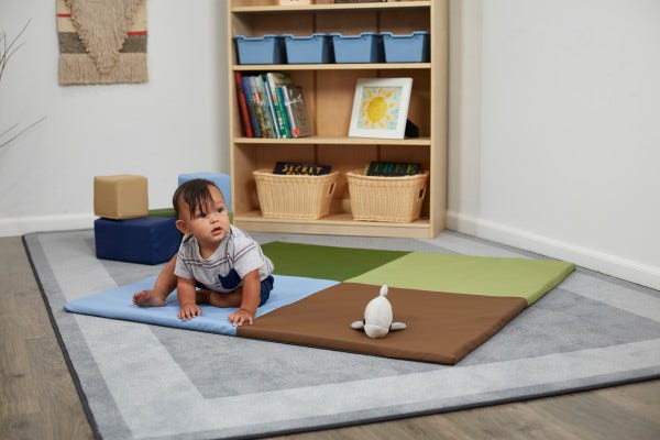 SoftScape Squares Activity Mat Earthtones - Image 2