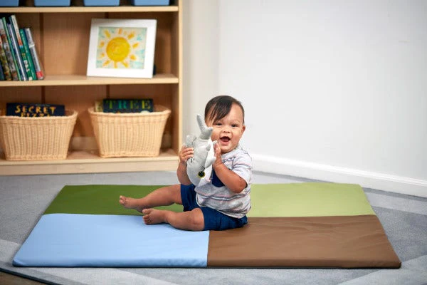 SoftScape Squares Activity Mat Earthtones - Image 3