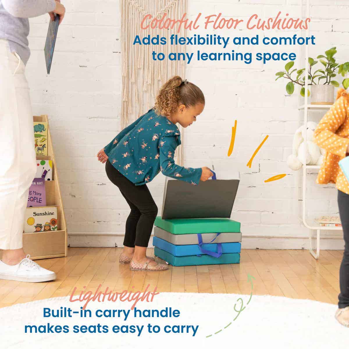 SoftZone Floor Cushion with Handle 6 Piece - Image 12