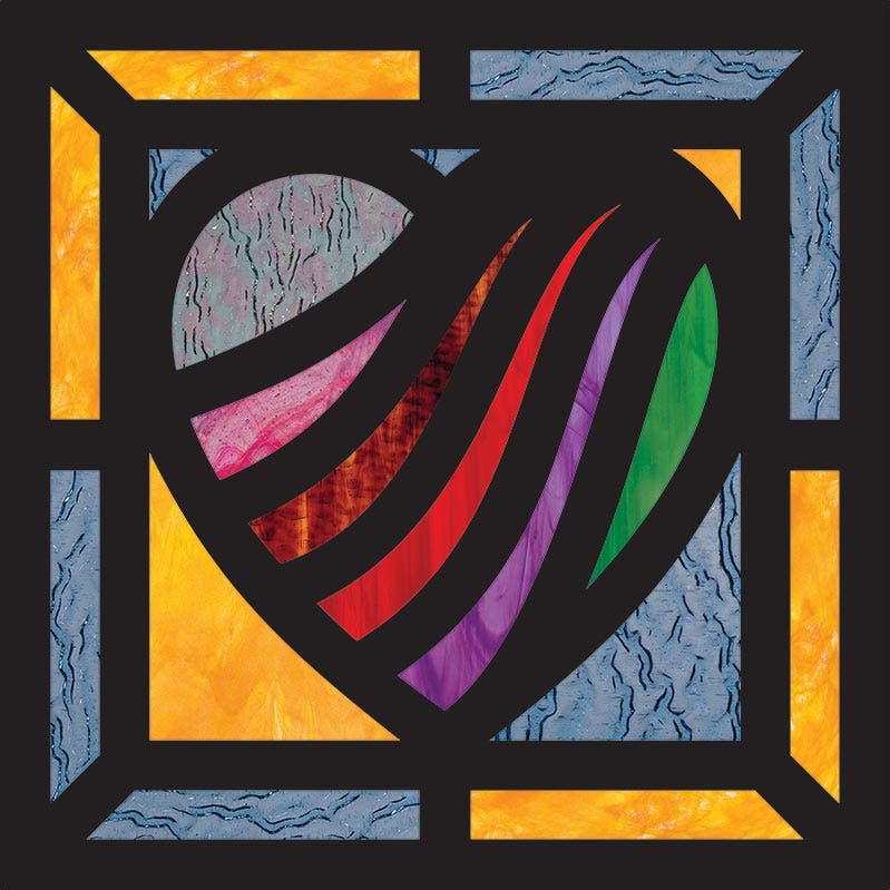 Stained Glass Heart Frames 24 pkg - Image 3