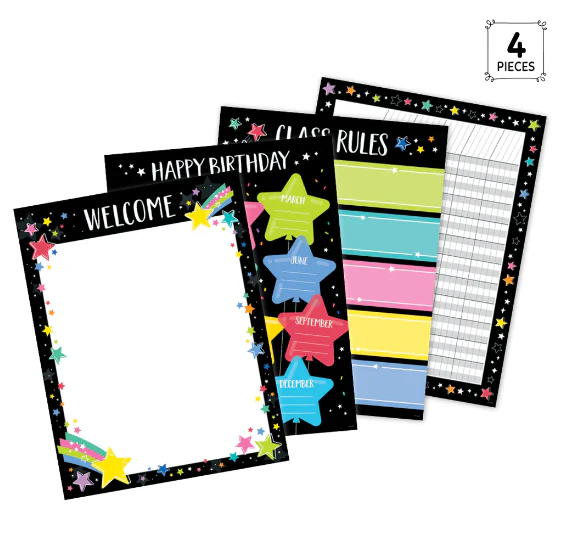 Star Bright Classroom Essentials 4-Chart Pack - Image 2