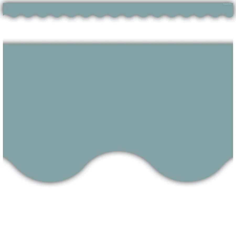 Stone Blue Scalloped Border Trim