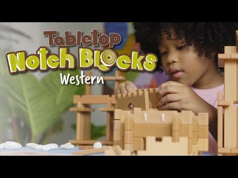 Tabletop Notch Blocks Western 129 pc - Image 7