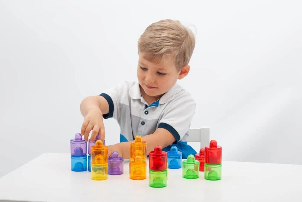Translucent Colour Pot Set of 18