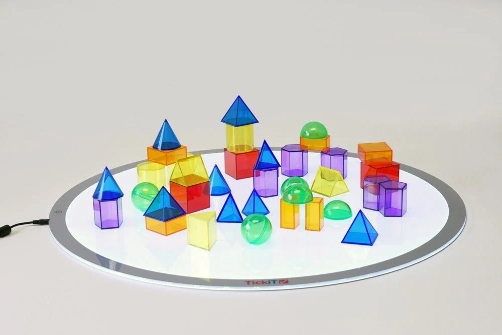 Translucent Colour Geometric Shapes 36 pcs - Image 2