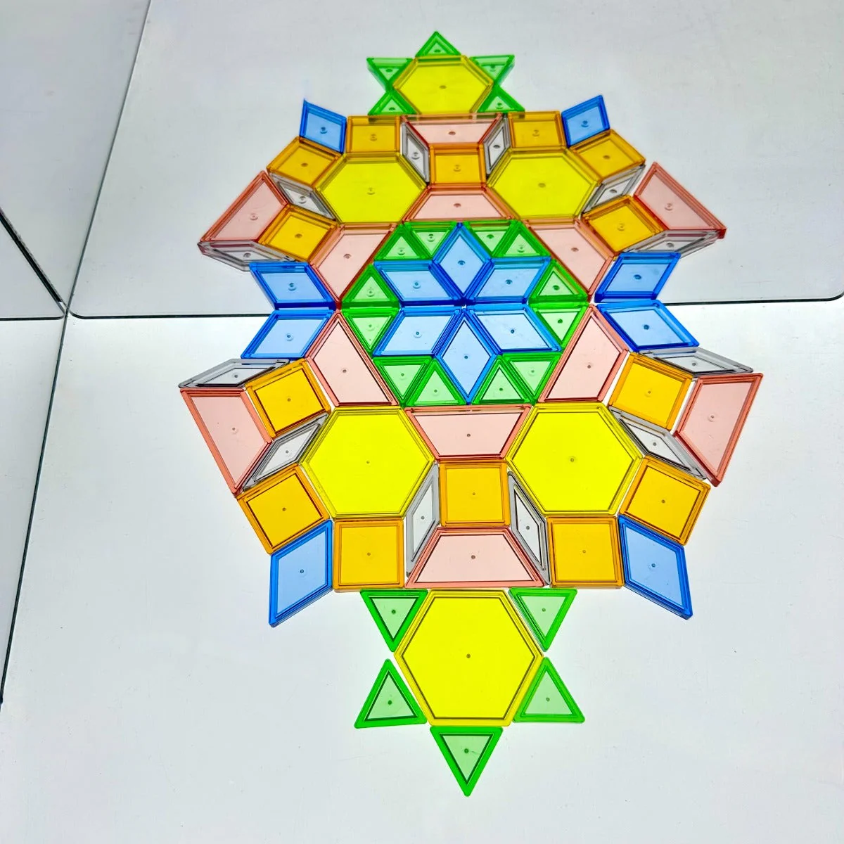Transparent Pattern Blocks Mini Jar - Image 3