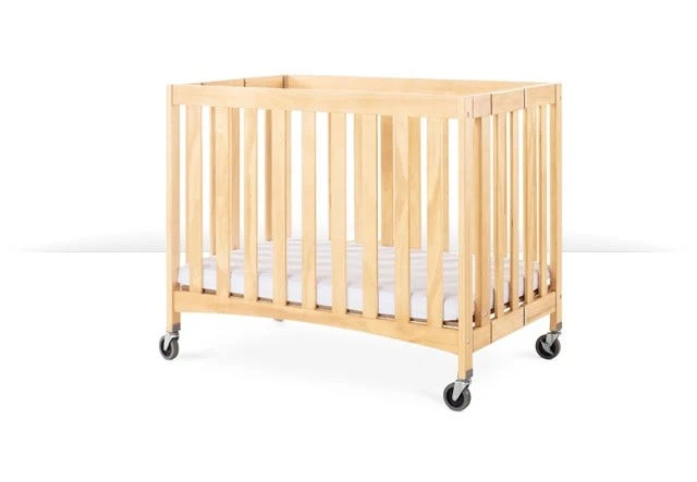 Travel Sleeper Compact Folding Crib Slatted with Oversized C